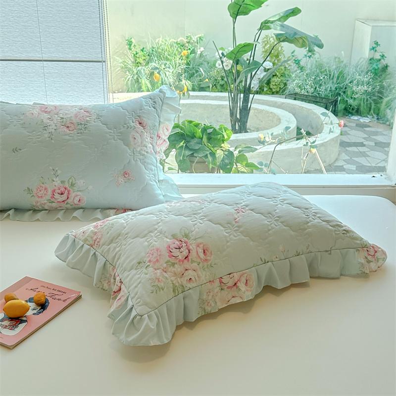 

Cotton 2pcs Pillowcases Household Bedding Decorative Pillow Cover Flowers Print Wedding Super Gentle Pillow Case 48x74cm 2pcs