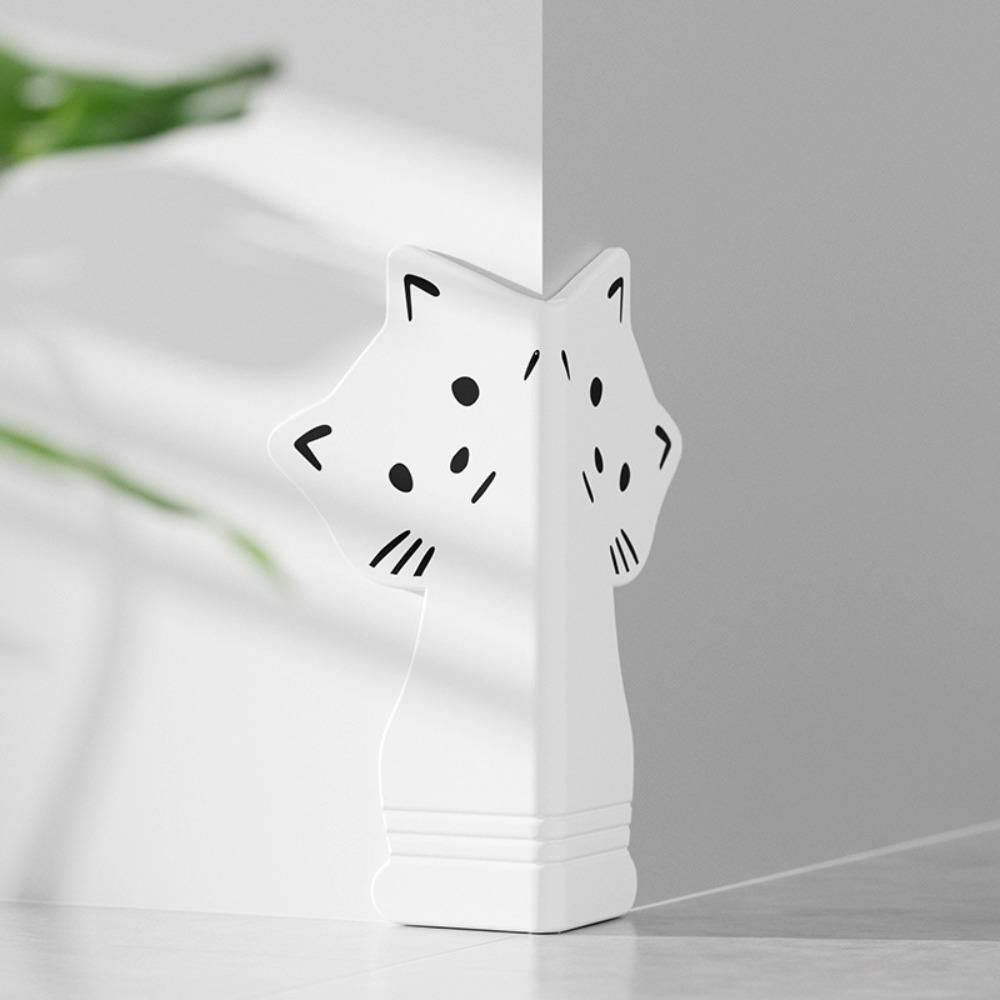 

Cat Shape Skirting Protect Strip Baby Safety Wall Corner Protector Livingroom білий