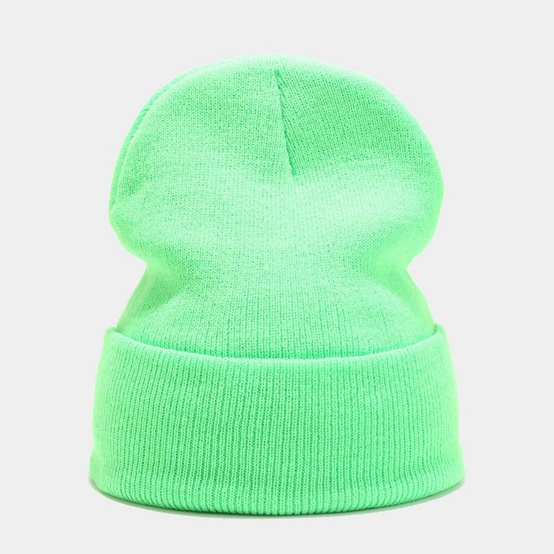 70g Solid Knit Beanie Oversized Cuffed Slouch Hat Men Women Winter Warm Skateboard Hip Hop