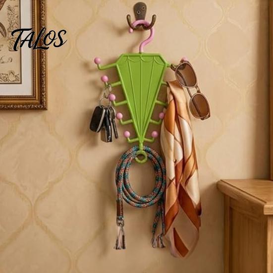 Talos V Shaped Double-Sided Closet Organizer, with 360° Rotating, Space Saving Multi-Layer Vertical Hanger, for Hats Bags Ties Scarves