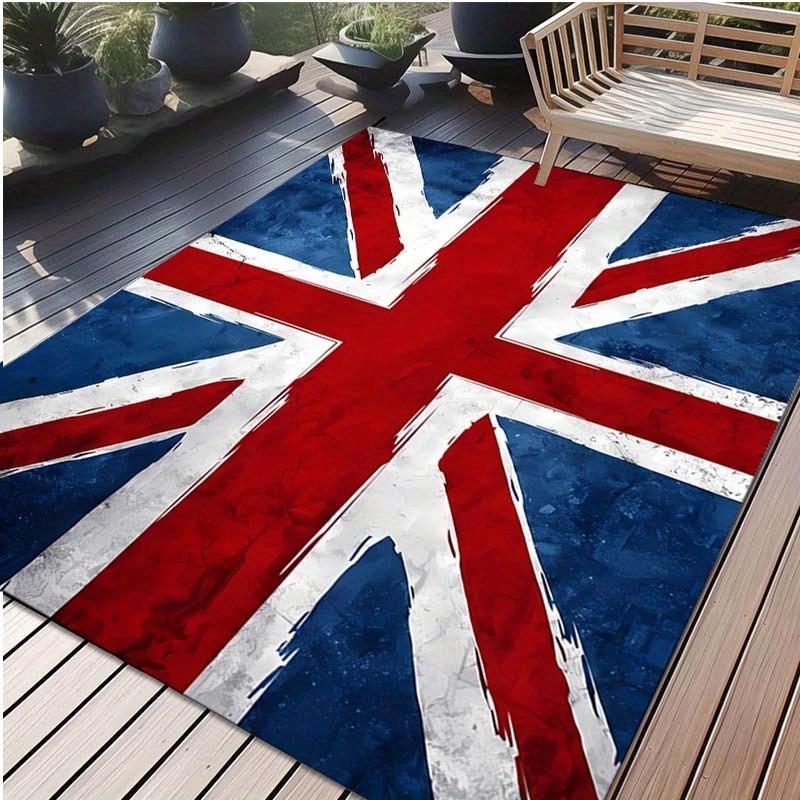 1PC Flag Pattern Kitchen Rugs Non-Slip Home Door Mats Pop Design Bathroom Rugs Bath Mat Carpet for Home Sink Laundry Decor