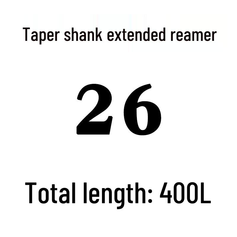 Extra Long High-Speed Steel Taper Shank Machine Reamer for Deep Holes, Sizes 16, 18, 20, 22, 24, 25, 30, 40
