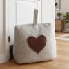 Fabric Door Stop with Sand Filled Weight Heart/Star Pattern , Decorative Door Rest for Bedroom, Study, and Entryway Indoor Daily Use