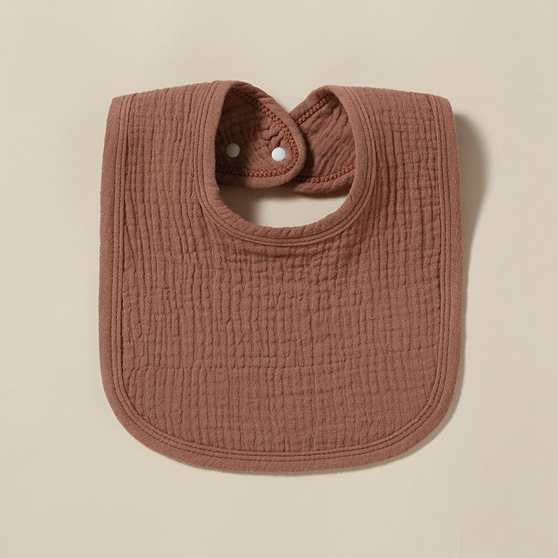 Cotton Gauze Baby Bibs Autumn New Solid Color Infant Bib Newborn Burp Cloths for Kids Boy Girl Spring Soft Feeding Saliva Towel