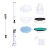 Electric Scrubber Cordless Power Cleaning Brush with Extension Arm and 4 Replaceable Bathroom Cleaning Brush Heads Ideal