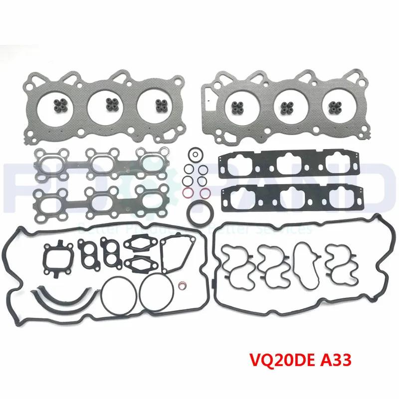 VQ20DE Engine Full Head Gasket Seal Kit for Nissan Maxima Altima Teana QX A32 A33 CEFIRO 2.0L V6 Rebuilding Overhaul
