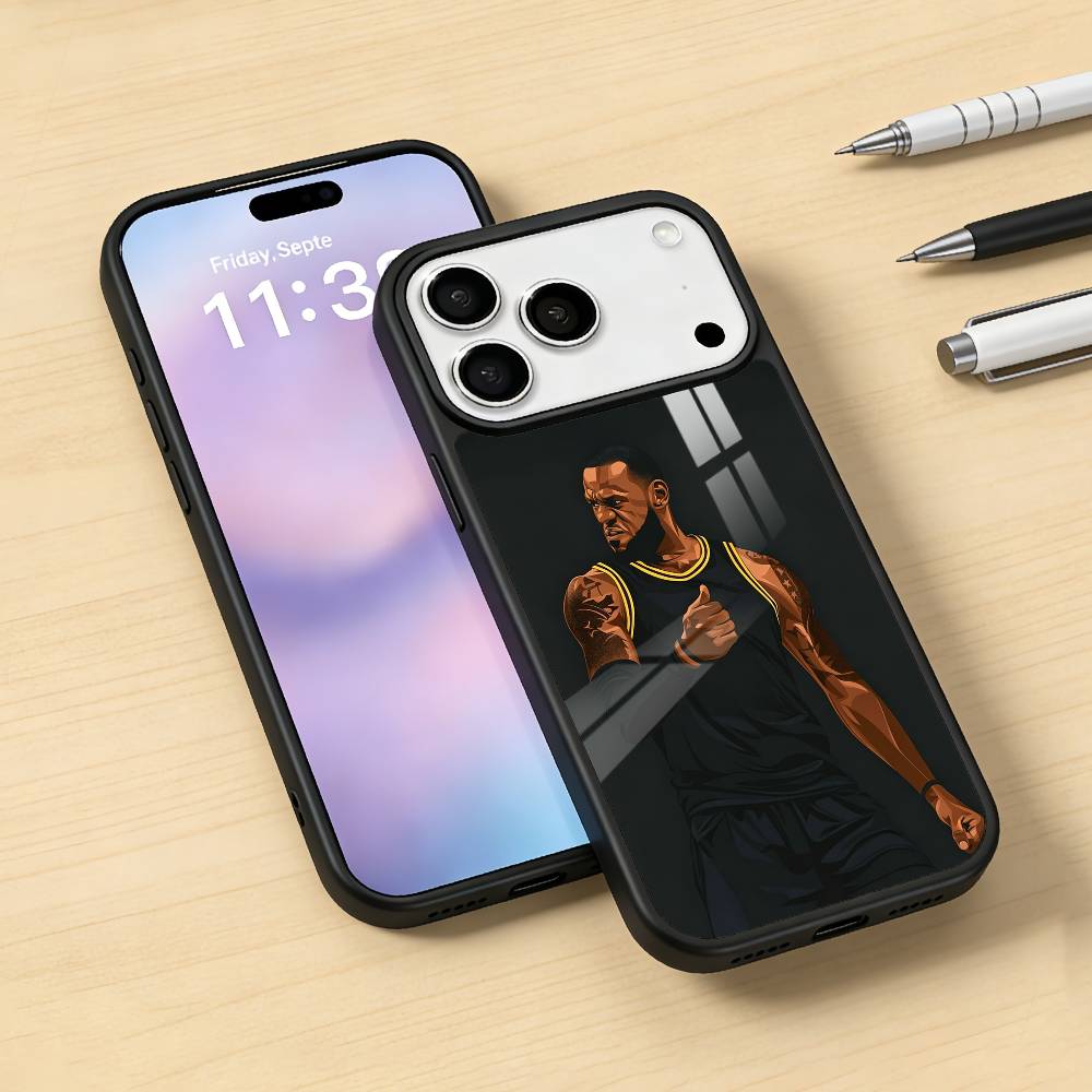 L-Lebron James 23 Phone Case For iPhone17,16,15,14,13,12,Pro,Max,Magnetic For Magsafe Wireless Charging