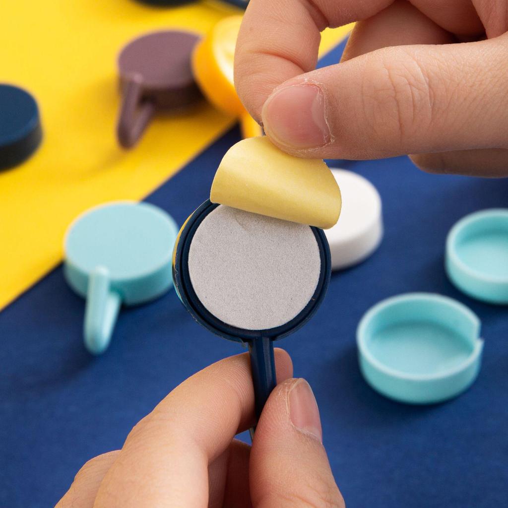 Macaron Klebehaken für Küche & Bad: Stanzfrei, Spurlos, Klebender Tür- und Schlüsselhalter