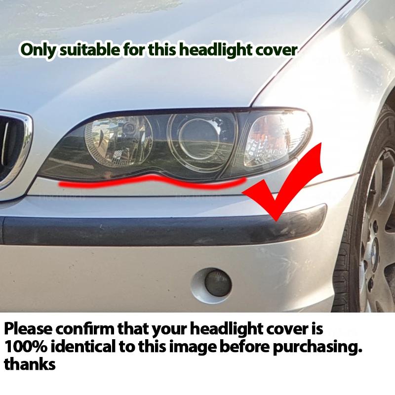 Headlights Cover for BMW 3 Series E46 Sedan 2002-2005 Car Headlamp Lens Glass Replacement Front Lamp Shade Auto Shell