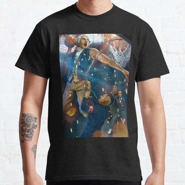 George Washington dunking on Kim J0ng Un Funny T-Shirt S-3XL S