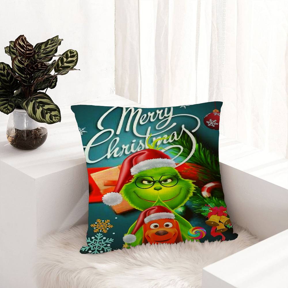 Film The G-Grinch C-Christmas Pillowcase Toon Gift Cushion Cover Bedroom Home Sofa Chair Seat Decor Pillow Case