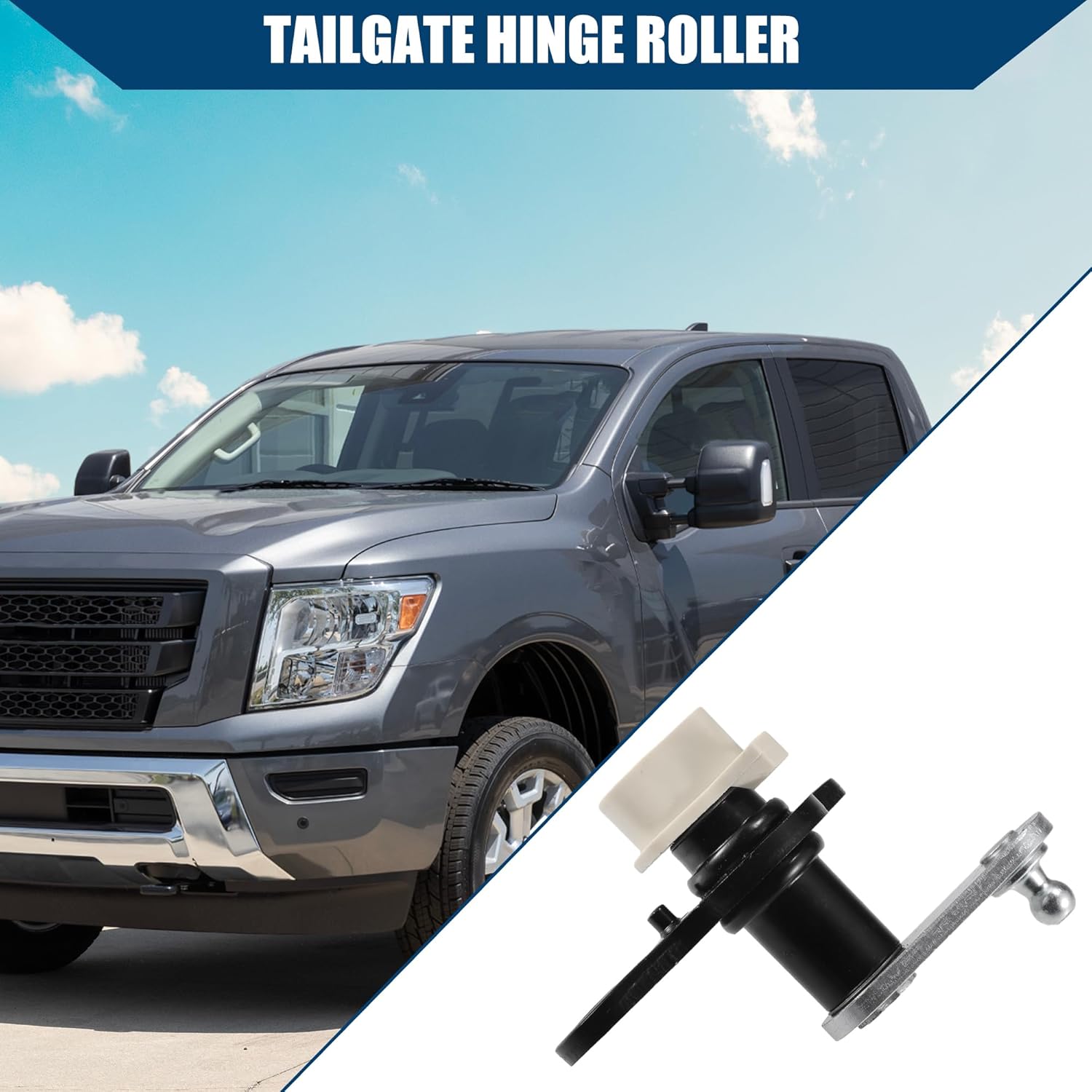 No.93470ZH000/934709FV2A Car Tailgate Hinge Roller for Nissan Titan 2005-2019 / Rear Right Passenger Side/Durable / 1 Pcs