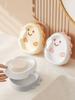 1PCS Plastic Cute Cartoon Double-Layer Soap Box with Lid - Drainage Soap Holder for Home, Bathroom Countertop Soap Container