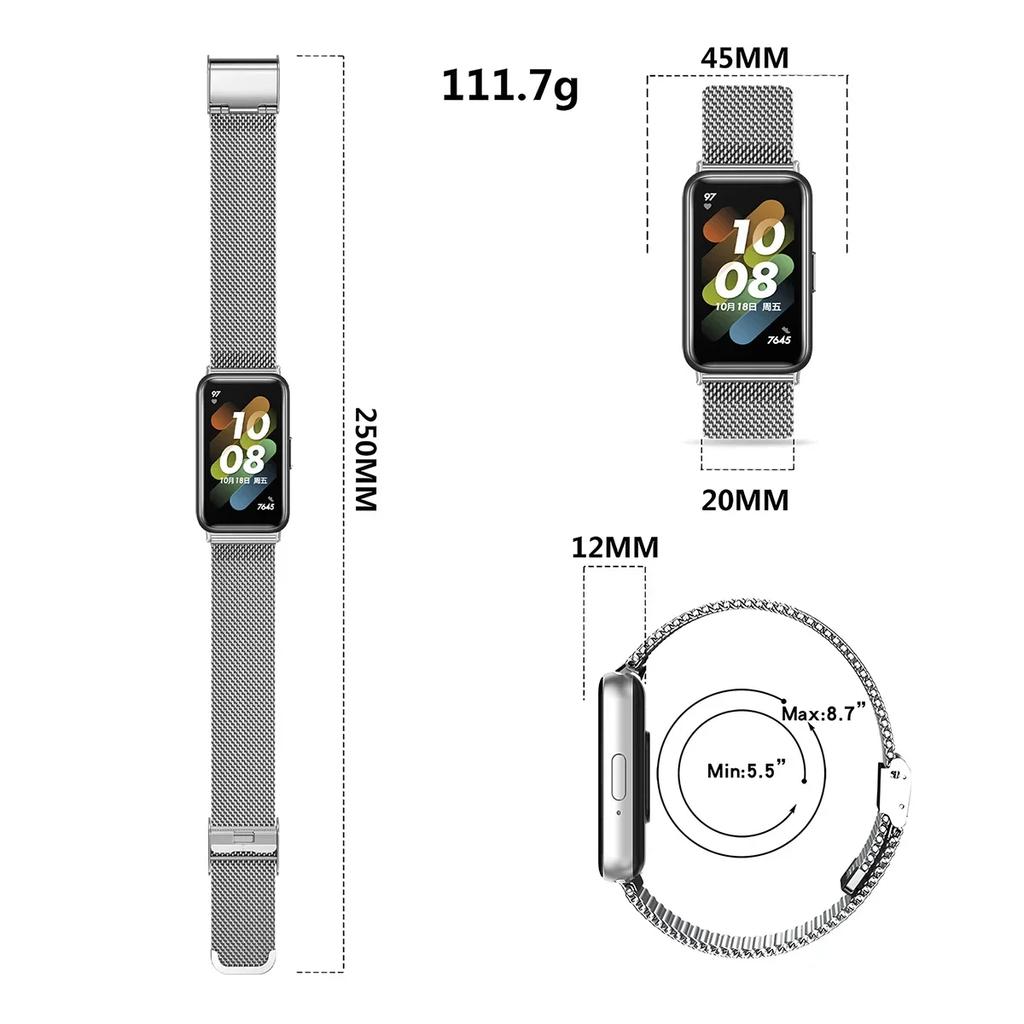 Stainless Steel Metal Loop Strap for Samsung Galaxy Fit 3 Smartwatch Bracelet Correa for Samsung Galaxy Fit 3 Watchband Strap