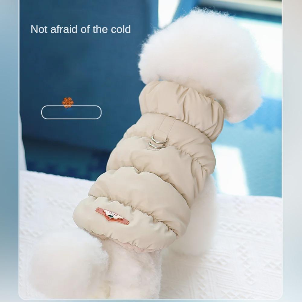 Roupas para cães Colete de inverno Roupas quentes de algodão acolchoado Roupas para cães Roupas para bipés Roupas para animais de estimação