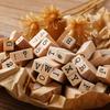 40Pcs Alphabet Stamps Vintage Wooden Rubber Letter Standard Stamp Set for Craft Card Making Planner Scrapbooking Journals
