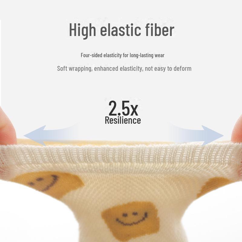 24 Perechi Șosete de Vară pentru Bebeluși Antiderapante de Podea cu Design Larg Fără Cusături pentru Băieți și Fete