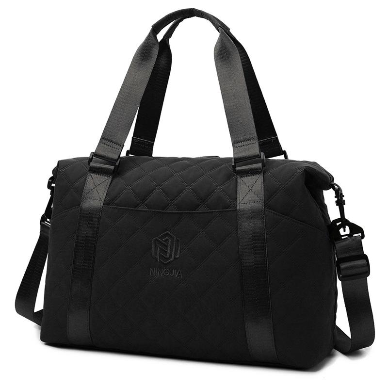 

Large Capacity Outdoor Waterproof Travel Bag Luggage Handbag Women Shoulder Bag Oxford Men Sports Gym Bag Female Crossbody Bags чорний