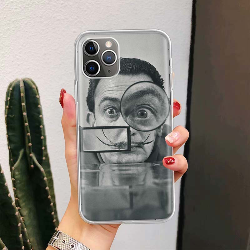 Salvador Dali Art For iPhone 17 Air 16 15 14 Plus 13 Mini 12 11 Pro Max Phone Case 16E 7 Print 8 SE Fundas Cover Soft Coque 16 1