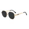 2026 Men's Hipster Cool Irregular Metal Sunglasses: European & American Style, Small Frame Fashion.