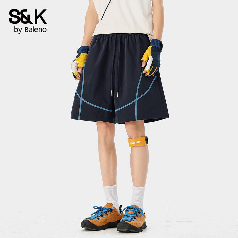 Baleno S&K Series Men s Loose Colorblock Casual Shorts L