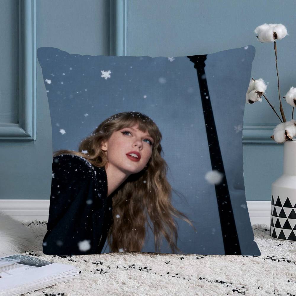 Pop Singer Taylor swift Painting Calligraphy Personalized Pillow Dust Cover Bedroom Kids Party Decoration Pillowcase Gift