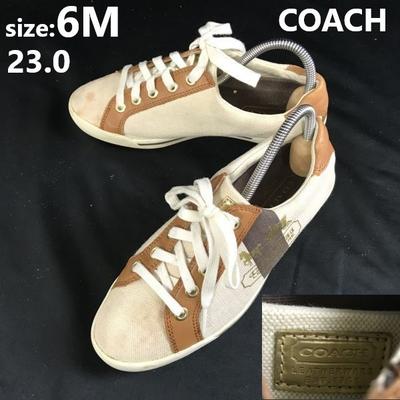 Leinwand- und Lederschuhe Sneakers Beige Größe 6 23.0(GEBRAUCHT)