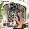 Phone Case: 2D Flat Suitable for iPhone 18 17 16 15 14 13 Pro, Transparent Four Corner Protective Case, Pajama Girl, Christmas and Halloween Gift