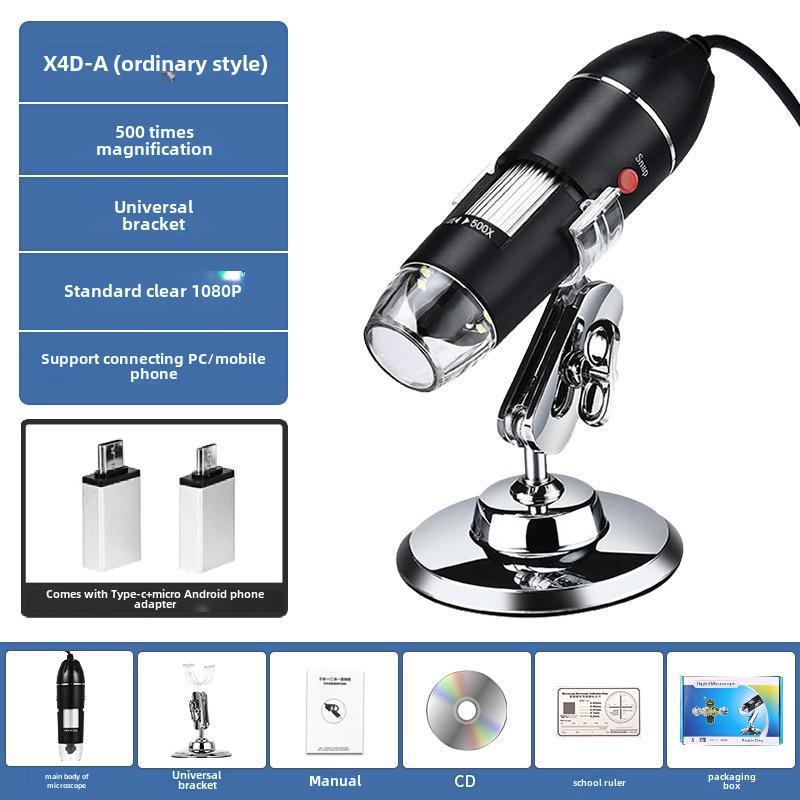 USB-Handmikroskop 1600X Biologische Lupe