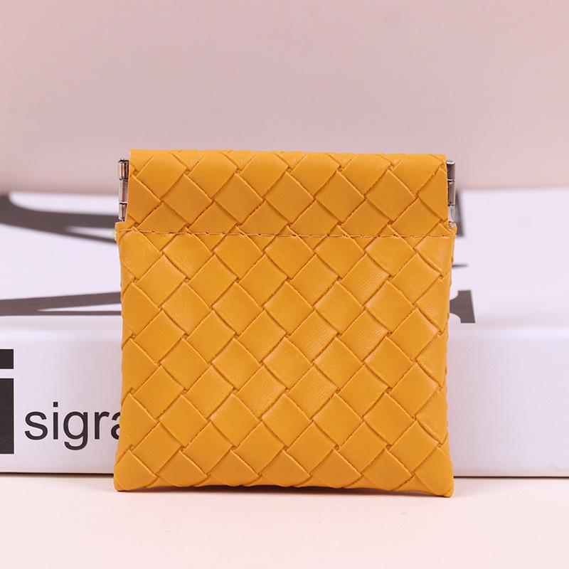 

Портативный кошелек из ПУ кожи для макияжа и монет – Водонепроницаемый, на кнопке, мини-сумка через плечо 14x18 cm жёлтый