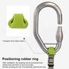 Climbing Carabiner Ropes Locking Rings Heavy Duty Safety Gear Rappel Abseil Carabiner Positioning Equipment For Rappelling