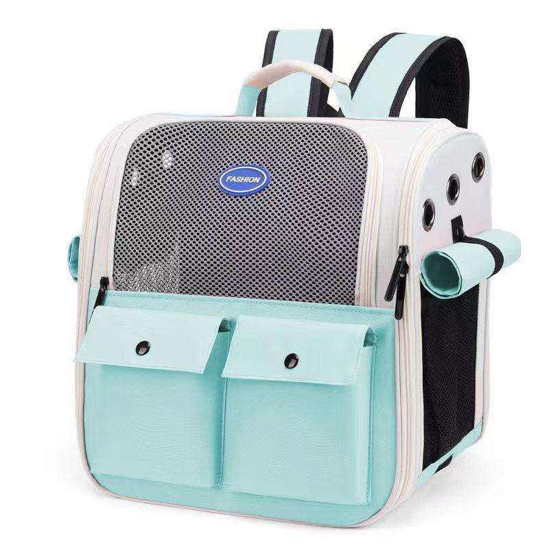 Breathable Cat Carrier Backpack - Portable, All-Season, Anti-Stress Double Shoulder Pet Bag