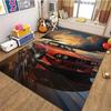 Vintage Sports Car F1 Rug Non Slip Floor Mat for Bedroom, Living Room & Doorway Retro Cool Home Decor Mat