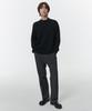 MUSINSA STANDARD Minimal Mock Neck Knit [Black]