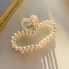 5pcs Faux Pearl Ornament Claw Clips, Elegant & Chic Large Size Hair Claw Hair Clips Accessories For Women