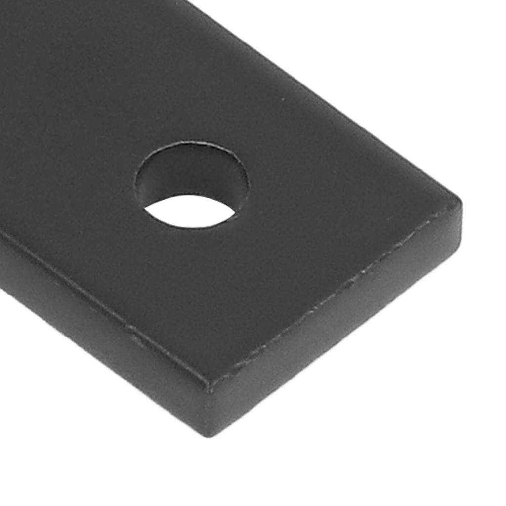 10PCS Flat Tie Plate Aluminum Alloy 2 Holes Rustproof Anti Corrosion Metal Fixing Bracket Connector for Table