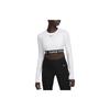 Nike Pro Women's Dri-FIT Cropped Long-Sleeve Top (Unisex) Fitness Clothing FV5484 | White