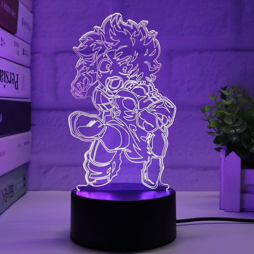 Colorful 3d My Hero Academia Night Light Led Table Lamp For Anime Lovers And Collectors