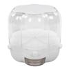 Rice Dispenser Box Container 6 Compartments Rotating Large Capacity for Home Kitchen White 6.5kg   14.33lb
