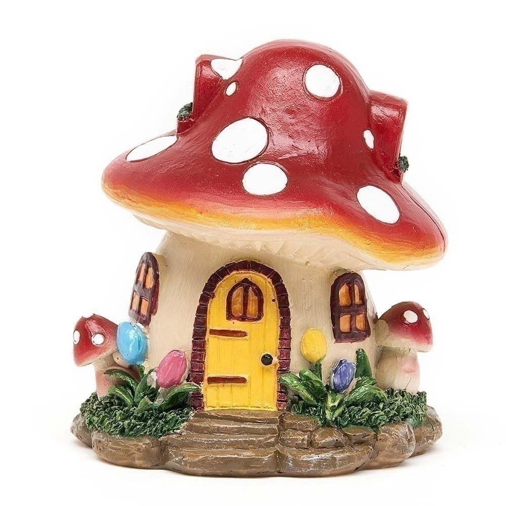 Home Garden Ornament Flower Desktop Decor Dollhouse Accessory Figurines Miniatures Mushroom House