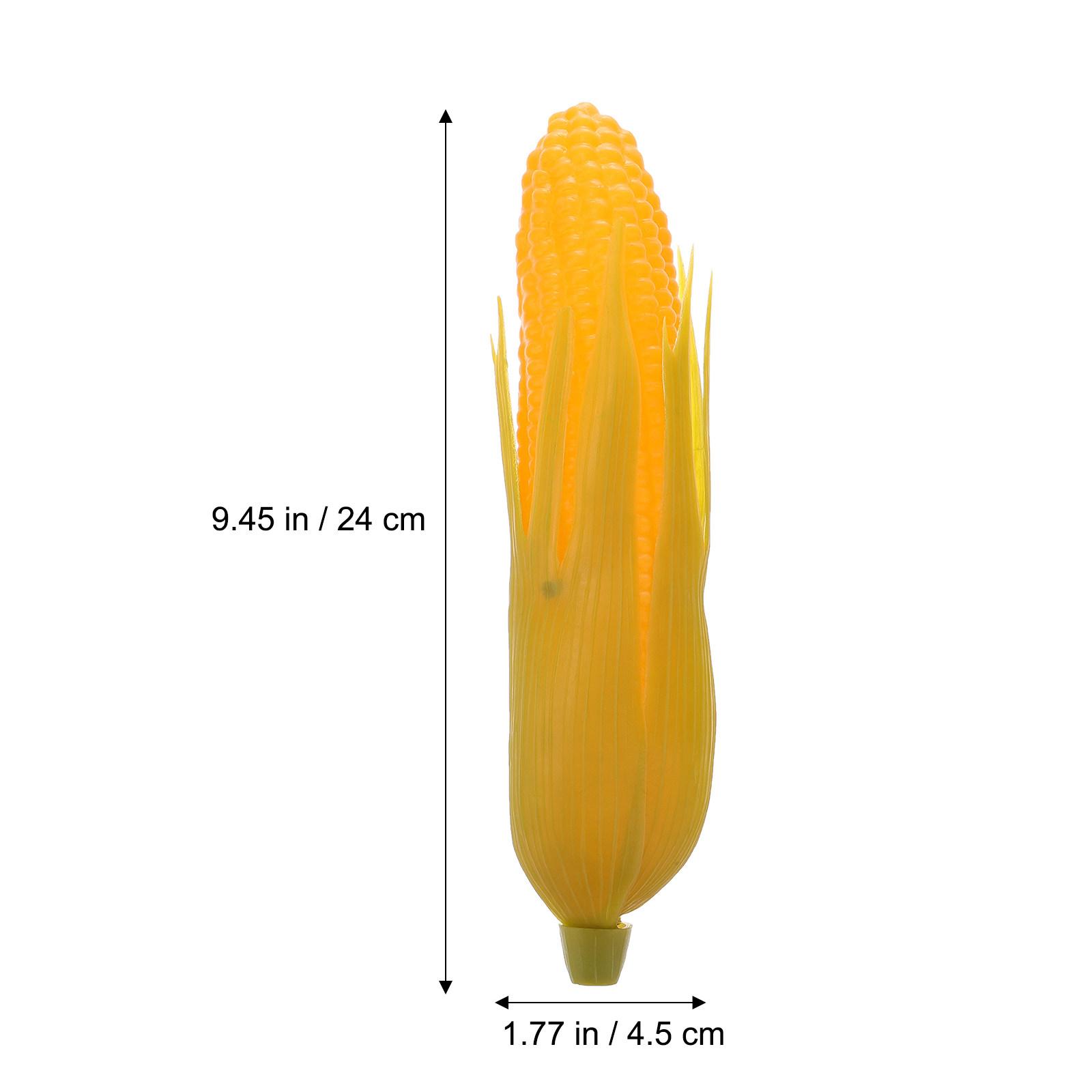 

3Pcs Artificial Corn Plastic Models Simulation Corn Decoration for Home Shop Party Tabletop Display Photo Props зелёный
