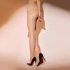1 Pair Sexy Open Crotch Seamless Pantyhose 10 Denier Seamless Crotch Ultra-Thin Sheer Tights Silky Control Top Pantyhose