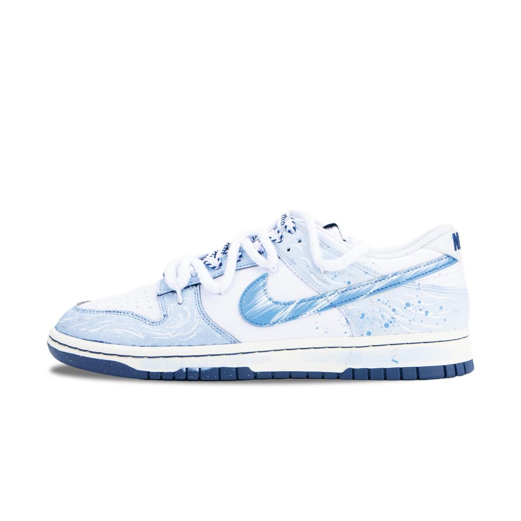 Nike Dunk Whispering Dusty Blue Abriebfest Niedrig geschnittene Skateboard-Schuhe Herren Weiß Blau IM2222-101(Team836-)