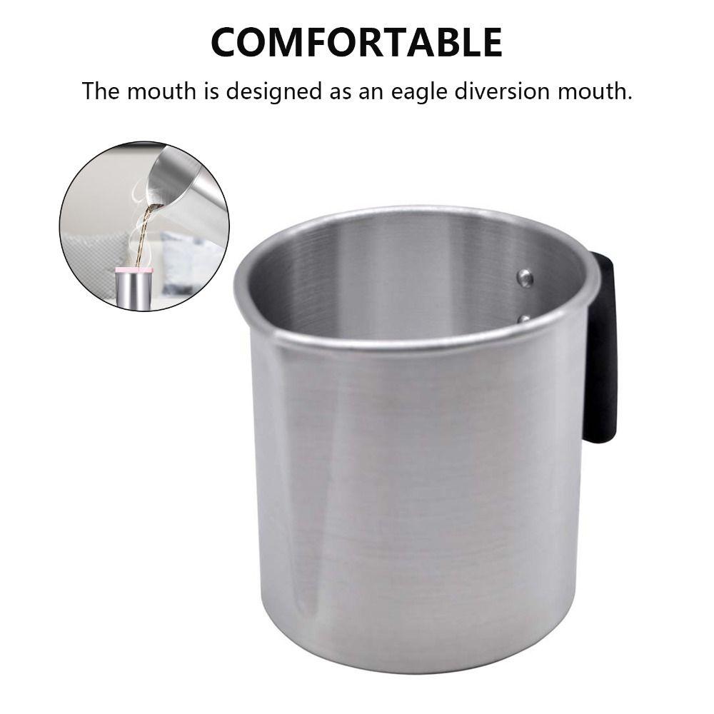 1.2L/3L Durable Home Pouring Candle Melting Pot Pitcher Jug Wax Cup Soap Chocolate Making