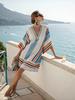 Y vacation bikini blouse sunscreen printed beach skirt European and American new models