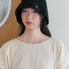 Kuho Plus Crochet Knit Bucket Hat Black (KE558BM015)