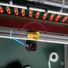 T-Shaped Red-Orange Plastic Bubble Level with Hole Installation