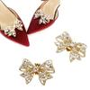 Damen Schleifen Schuhclips Anhänger Abnehmbare Strasssteine Kristall Schuhschnallen Braut Hochzeit Abschlussball Party High Heel Dekorationen
