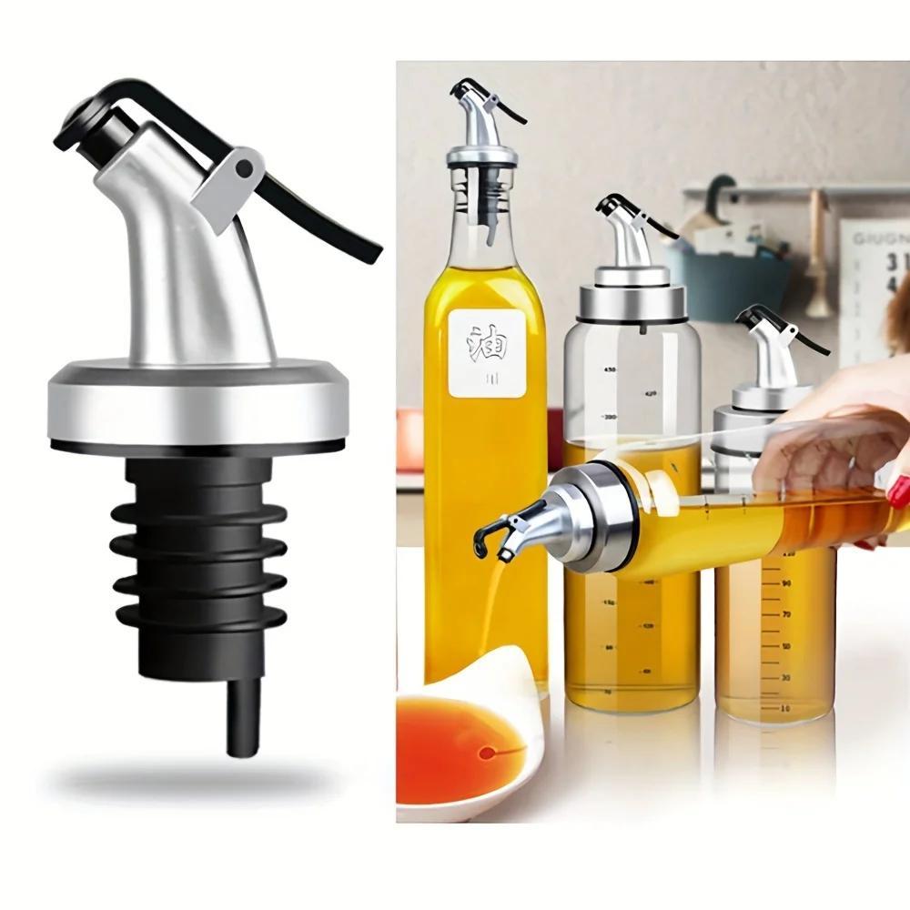 1pc Kitchen seasoning pouring spout, vinegar soy sauce bottle cap, silicone stopper universal