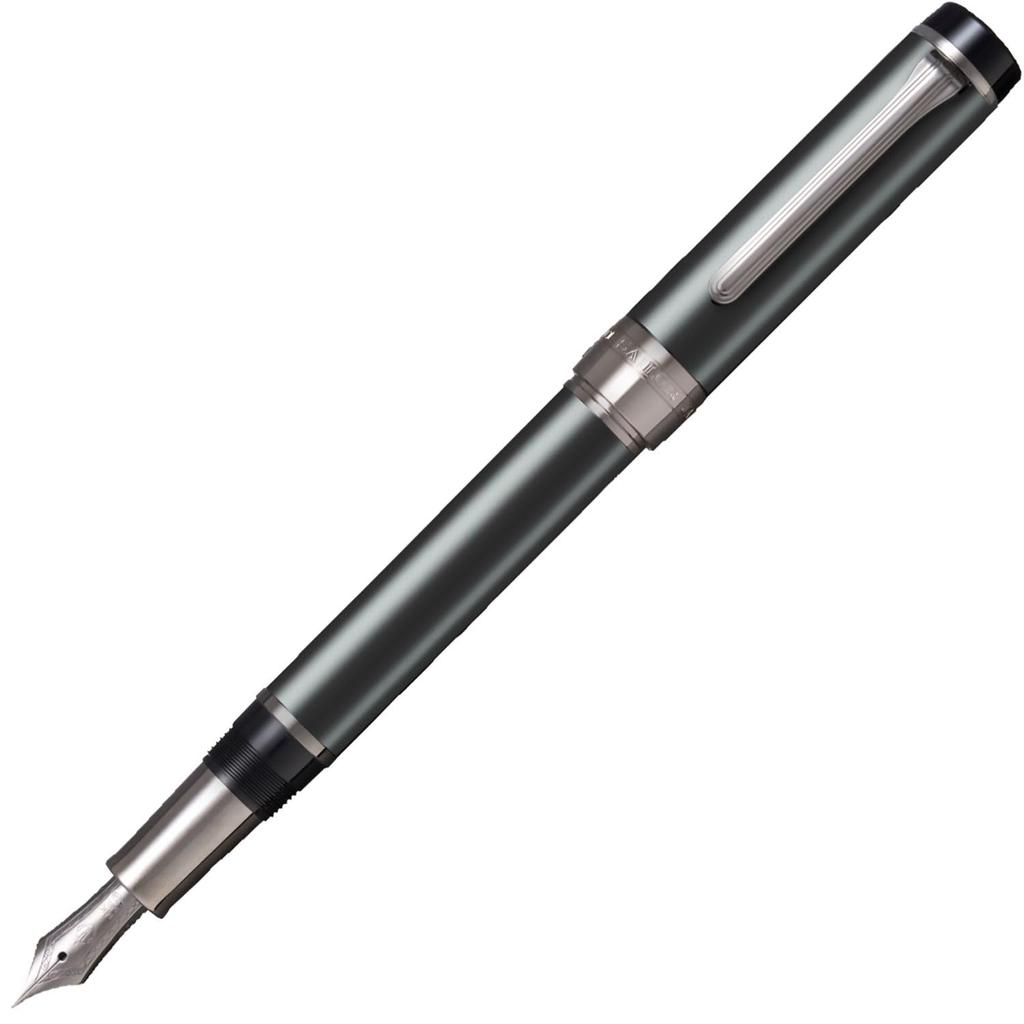 Sailor CYLINT Fountain Matte Black Stainless Thick 21K Gold Pen, Steel, Nib, Nib, 10-6007-620